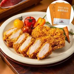 유혜광 돈까스 유혜광 수제통안심돈까스 8장 총 4팩 + 수제생과일순한맛소스 50g x 4봉