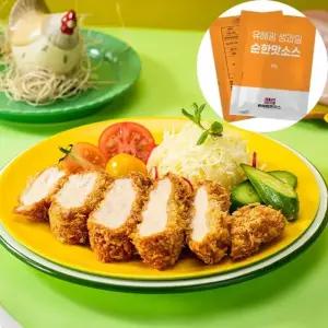 유혜광 돈까스 유혜광 수제통치킨까스 8장 총 4팩 + 수제생과일순한맛소스 50g x 4봉