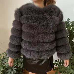 00 천연 모피 자켓 코트 여성용 겨울 자연 럭셔리 패션 50cm 짧은 2022