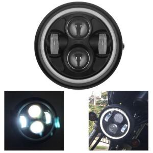 레트로 복고풍 엔틱 6.5 바이크 오토바이 LED 헤드 라이트 Harley Sportster Cafe Racer Bobber Iron 883