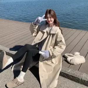 여사친 하프 모피 코트 터틀넥 램스울 파이피 CH1
