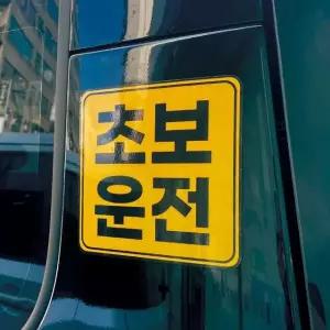 토드 초보운전 자석스티커 차량 자동차 탈부착 반사스티커 야광스티커 (WCC4195)