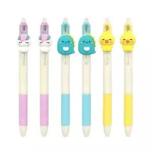 캐릭터볼펜 LM33CM59 세트 지워지는펜 학용품 판촉물 6개 볼펜세트 지워지는 필기구 펜