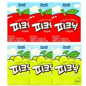 피크닉세트 사과3개+청포도3개 과채음료 소풍음료 주스 피크닉청포도 (WE89962)