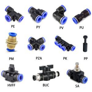 샤프트 연결부품 공압 피팅 튜브 커넥터 다중 커플링 10MM 에어 4MM 호스 OD 워터 파이프 12MM 6MM 8MM 푸시 유형