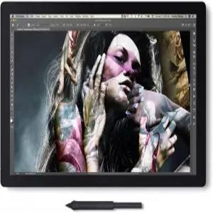 와콤 신티크 프로 17 드로잉 태블릿 화면 포함 17.3인치 울트라 HD 4K 10비트 120Hz 터치스크린 디스플레이