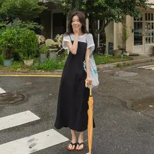 어깨스트링 바스락쿨 끈원피스