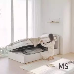 아씨방가구 라핀유 슬림 미니싱글 패브릭 리프트업 수납 침대 MS