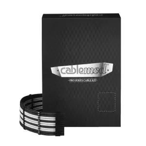 커세어 타입 4 RM 블랙 라벨/RMi/RMX용 CableMod C-시리즈 프로 모드메쉬 슬리브 케이블 키트(블랙 +