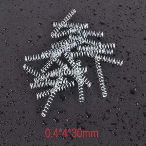 10/20/50Pcs 와이어 직경 0.4mm 외경 볼펜 코어 스프링 리턴 소형 길이 20mm