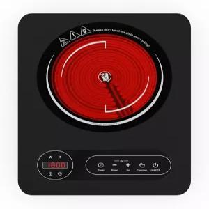 나페윈 싱글 버너 전기 쿡탑 1800W - 110V 스토브 휴대용 LED 터치 컨트롤 10 전원 레벨 안전 잠금 장치가