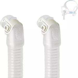 Resmed AirFit N20 Airtouch 마스크용 2팩 교체용 쇼트 튜브 및 엘보우 - 누출 없음 소음 감소