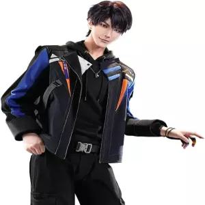 키라 케일럽 코스프레 의상 도키 SR 러브 앤 딥스페이스 샤이저우 재킷 유니폼 코트 캐주얼 위드 목걸이