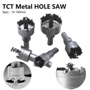[호환품]1Pc 15-100mm TCT 구멍 톱 초경 팁 코어 드릴 비트 커터 메탈 스테인레스 스틸 스틸 용 크라운