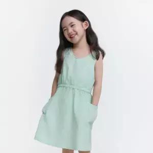 내셔널지오그래픽 키즈 K252GOP310 토들러 시어서커 원피스 LGREEN 여아 아동원
