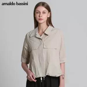 [아날도바시니(ARNALDO BASSINI)] 벌룬스트링 5부 카라 셔켓 (택가격: 198000원)