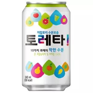 토레타 340ml x 24캔-10가지 과채의 착한 수분(혼합음료)