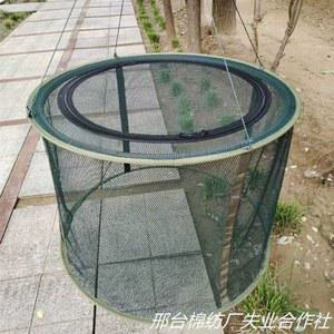 물고기 살림망 부표 사육 4mm 60cm 대형 높이 60 보관 지름 2층 민물 네트 1 구멍 꿰미 60cm 악세사리 통발