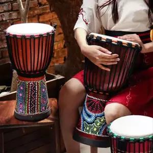 젬베 패브릭 젬배 레드브라운 아프리카드럼 공연
