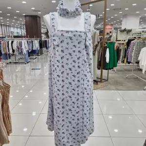 [비비안]테리 플라워나염 골프가운 GW8884