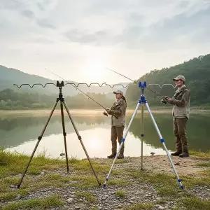 [하프클럽/]휴대용 폴딩 낚시 거치대 각도 조절 삼각대 민물 바다 용품