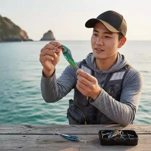 [하프클럽/]바다 루어 낚시용 메탈 바이브 18g 3종 세트 싱킹 가짜미끼