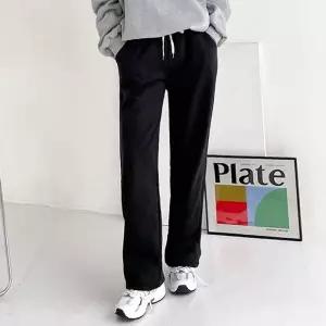 [비비드글램]엘즈 기모 와이드팬츠 4color 편안한 기모 트레이닝