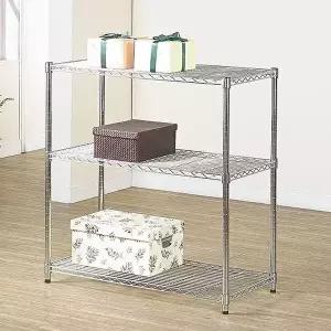 고품질 산업용 메탈랙900 3단 철제 베란다 앵글 선반장 대형 메탈랙 메탈선반 메탈행거 화분대 W002592