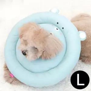 [반려패션] 반려동물 뉴베프카라 블루 강아지넥카라 곰 L