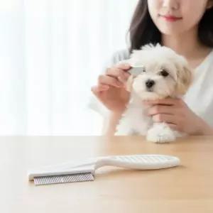 반려동물 눈꼽빗 강아지 고양이 눈가 이물질 제거용 콤빗 소형