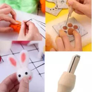양모 펠트 니들 DIY 인형 만들기 세트 키트/동물/패키지/재료/수공예/핸드메이드/취미/집콕/취미용/초보용