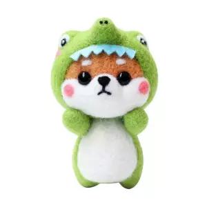DIY 사바견 양모 펠트 흔들 인형 가방 걸이/공예/세트/팰트/니들/만들기/동물/키트/패키지