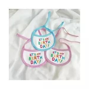 [반려패션] 파티 턱받이 케어 생일 애완견