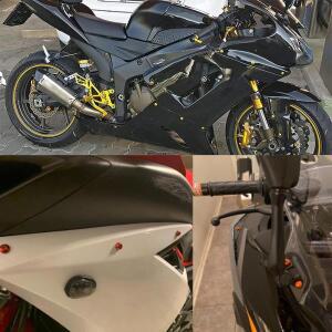 프라모델 도색용 집게판가와사키 닌자 250R 페어링 볼트 패스너 클립