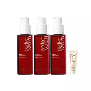 미쟝센 퍼펙트 세럼 슈퍼리치 80ml, 3개 +증정( 살롱10 샴푸 손상용, 30ml, 1개)