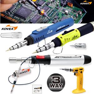 KOVEA 코베아 가스인두기/정밀작업 납땜 세공 치과기공 금속공예/인두기+열풍+토치 3가지기능