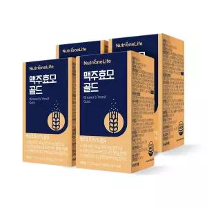 뉴트리원 맥주효모 골드 4박스(12개월분) 단백질 베타글루칸 식이섬유 발효 검은콩 다