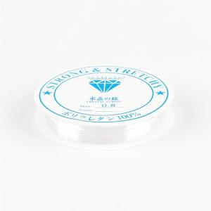 유니아트 늘어나는 낚시줄 0.8mm 투명 우레탄 비즈 공예용 구슬 꿰기 팔찌만들기 부자재 DIY