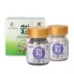 인산죽염 9회구운 자죽염 고체 60g + 자죽염 분말 60g 선물세트 내 몸을 이롭게 하는 죽염소금
