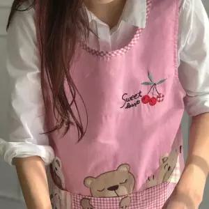 한스갤러리 예쁜 선생님 보육 교사 유치원 어린이집 원피스 곰 앞치마