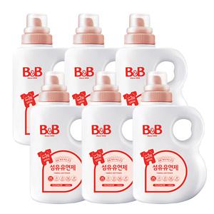 n비앤비 유연제 자스민향 용기형 1500ml 6개