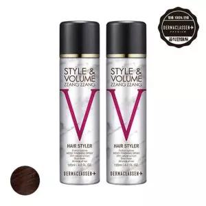 더마클라센 스타일앤 볼륨짱짱 흑채 스 프레이 자연갈색 120ml x2
