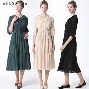 [쉬즈미스][쉬즈미스(SHESMISS)] 스트링 러플 원피스 (택가격 368000원)