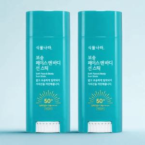 식물나라 보송 페이스 앤 바디 선스틱 30g x 2개 SPF50+ PA++++