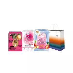 [쟈뎅] 피치 베스트 SET (아워티+드립백+콤부차) + 쇼핑백