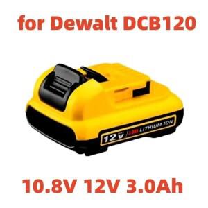 디월트 리튬이온 배터리 호환용 12V 3.0Ah DCB123 DCD710 전동 공구