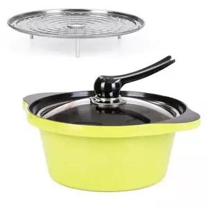 [키친아트] 통주물 세라믹 냄비 Y 양수냄비 24CM+찜기[35566283]