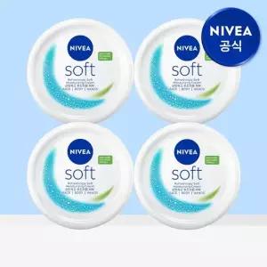 니베아 소프트 리프레싱 모이스춰라이징 크림 200ml 4개