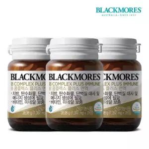 [블랙모어스] 호주 NO.1 B콤플렉스 플러스 면역 비타민B 60정 X 3병 (6개월분)