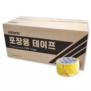 국산 오성 12mm/16mm/24mm 25M 1박스 opp 투명테이프 스카치테잎 포장 리필